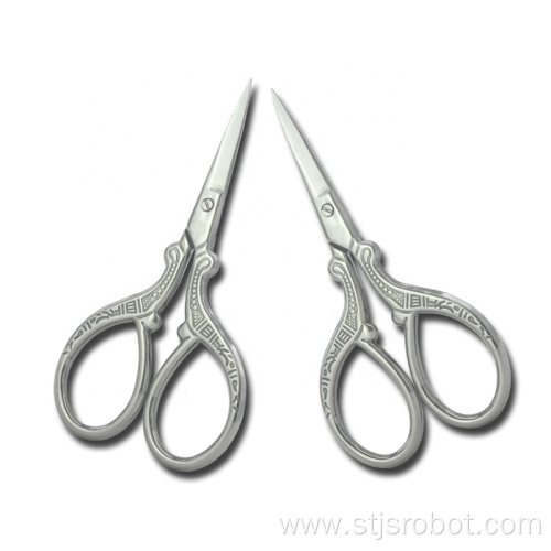 High quality make up beauty stainless steel eyebrow scissors pedicure nails curved scissor